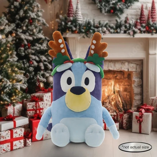 2ft Bluey, Jumbo Plush with Reindeer ears&nbsp; | Walmart (US)