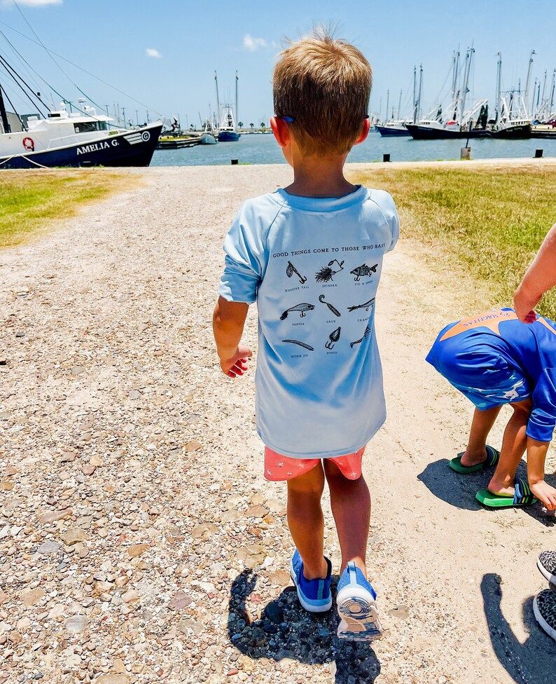 Good Things Come to Those Who Bait Boys Rash Guard Fishing - Etsy | Etsy (US)