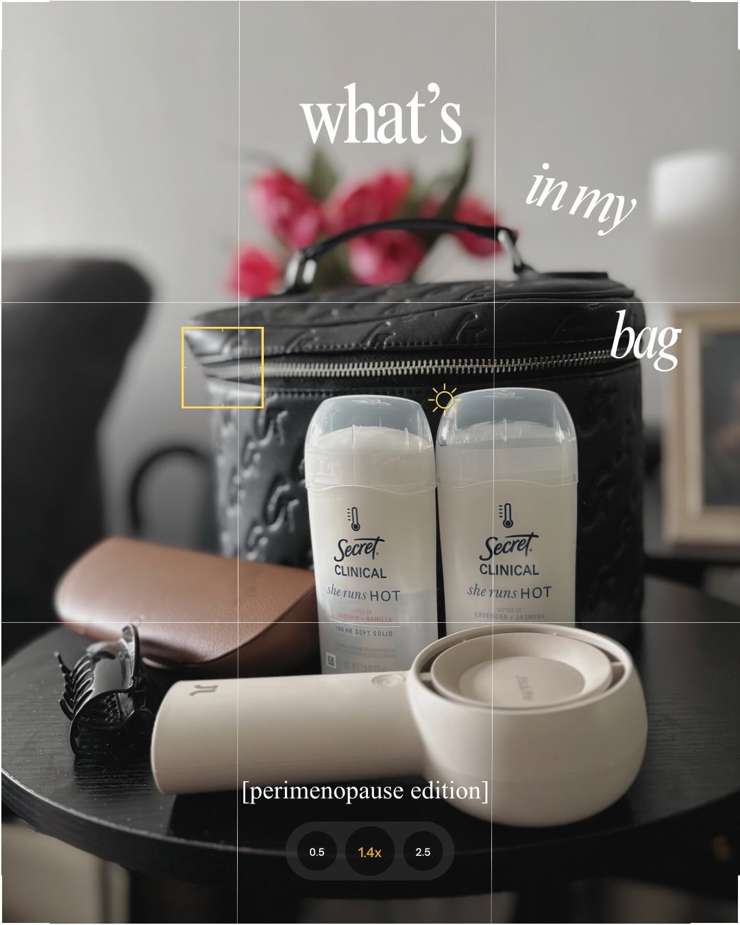 What’s in my bag: Perimenopause Edition

A few must-haves, a little patience and one nonnegotiable…Secret Clinical “She Runs Hot.”

#LTKdayinmylife #LTKBeauty #LTKgrwm