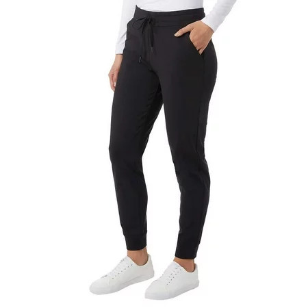 32 Degrees Heat Women s Tech Fleece Jogger Sweatpants Black Medium | Walmart (US)