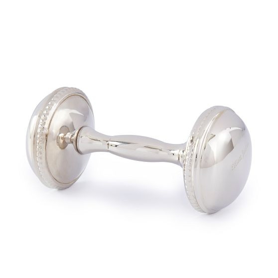 Silver Baby Rattle | Mark and Graham