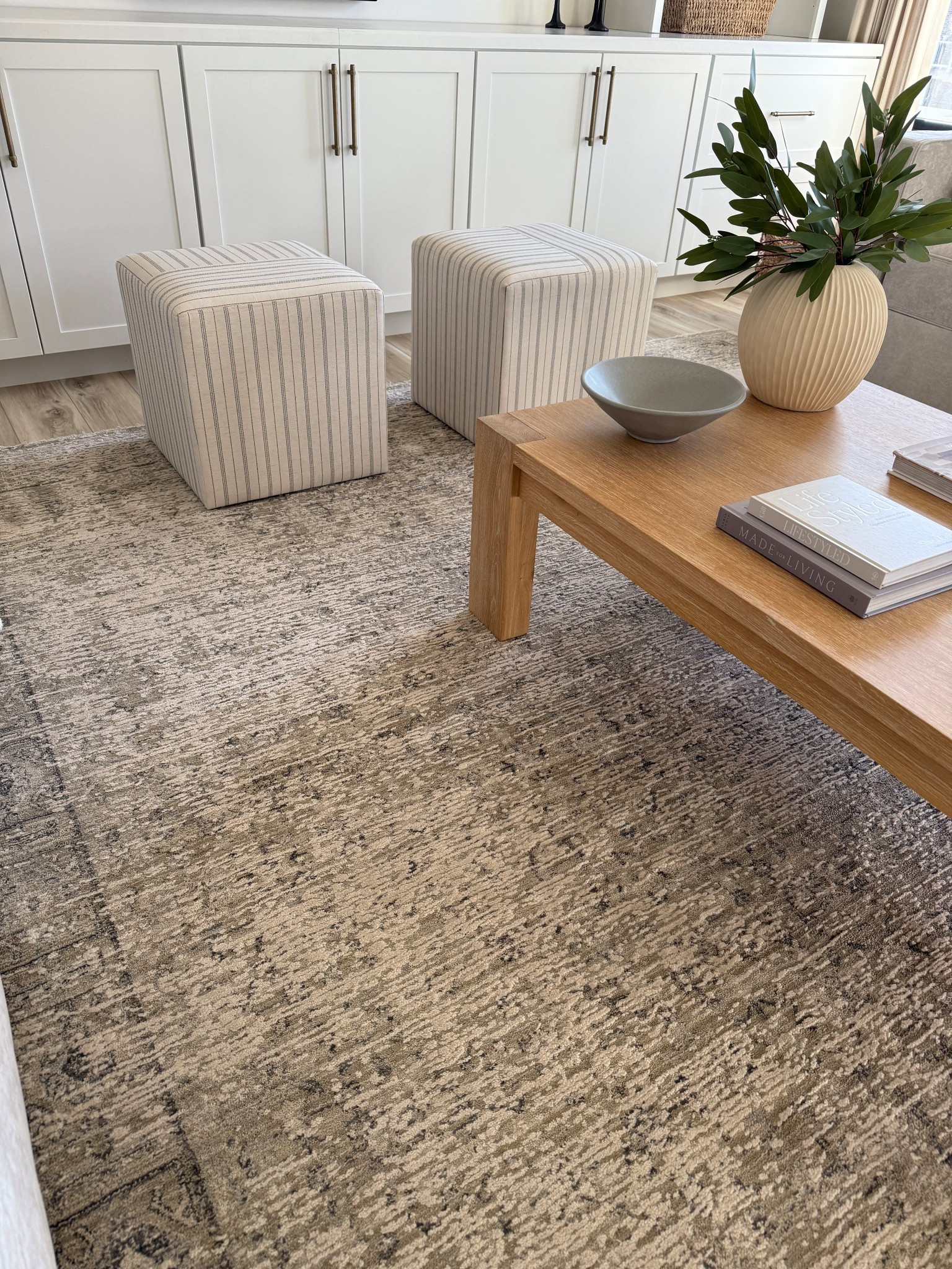 My favorite neutral rug! This is the color Taupe/Dove - it’s a mix of beige, grey and taupe
The coffee table is from Crate & Barrel but I also linked a similar more affordable option.

#LTKSaleAlert #LTKHome