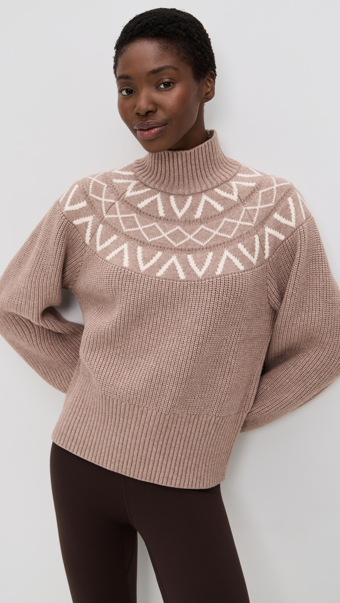 Marcie Fair Isle Yoke Knit Sweater | Shopbop