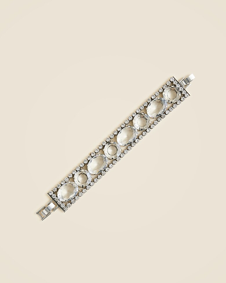 Cutout crystal bracelet | J. Crew US