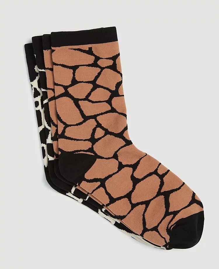 Giraffe Print Trouser Sock Set | Ann Taylor | Ann Taylor (US)