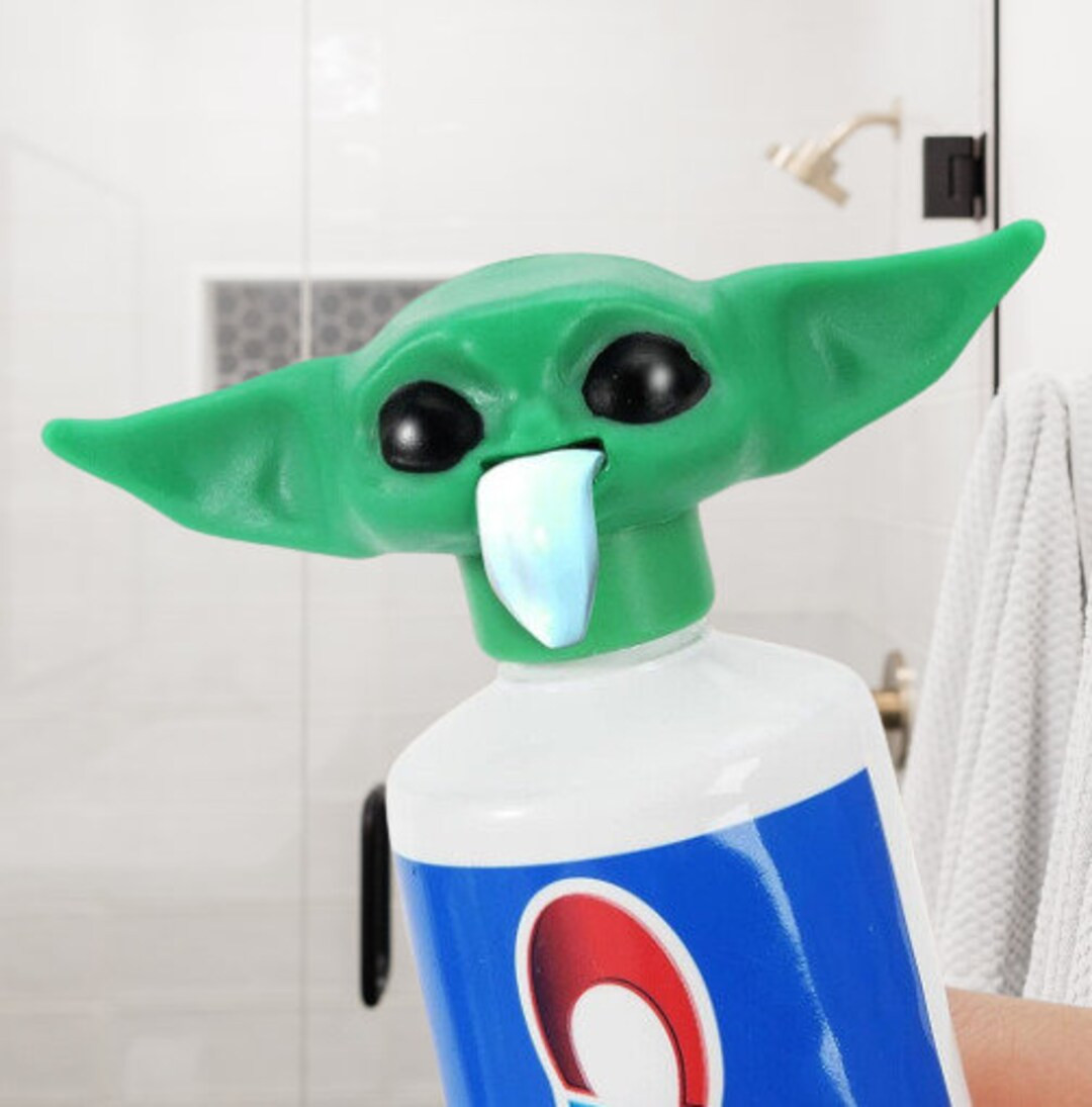 Toothpaste Topper Yoda Toothpaste Top Funny Toothpaste Cap Baby Yoda Toothpaste Dispenser Funny G... | Etsy (US)