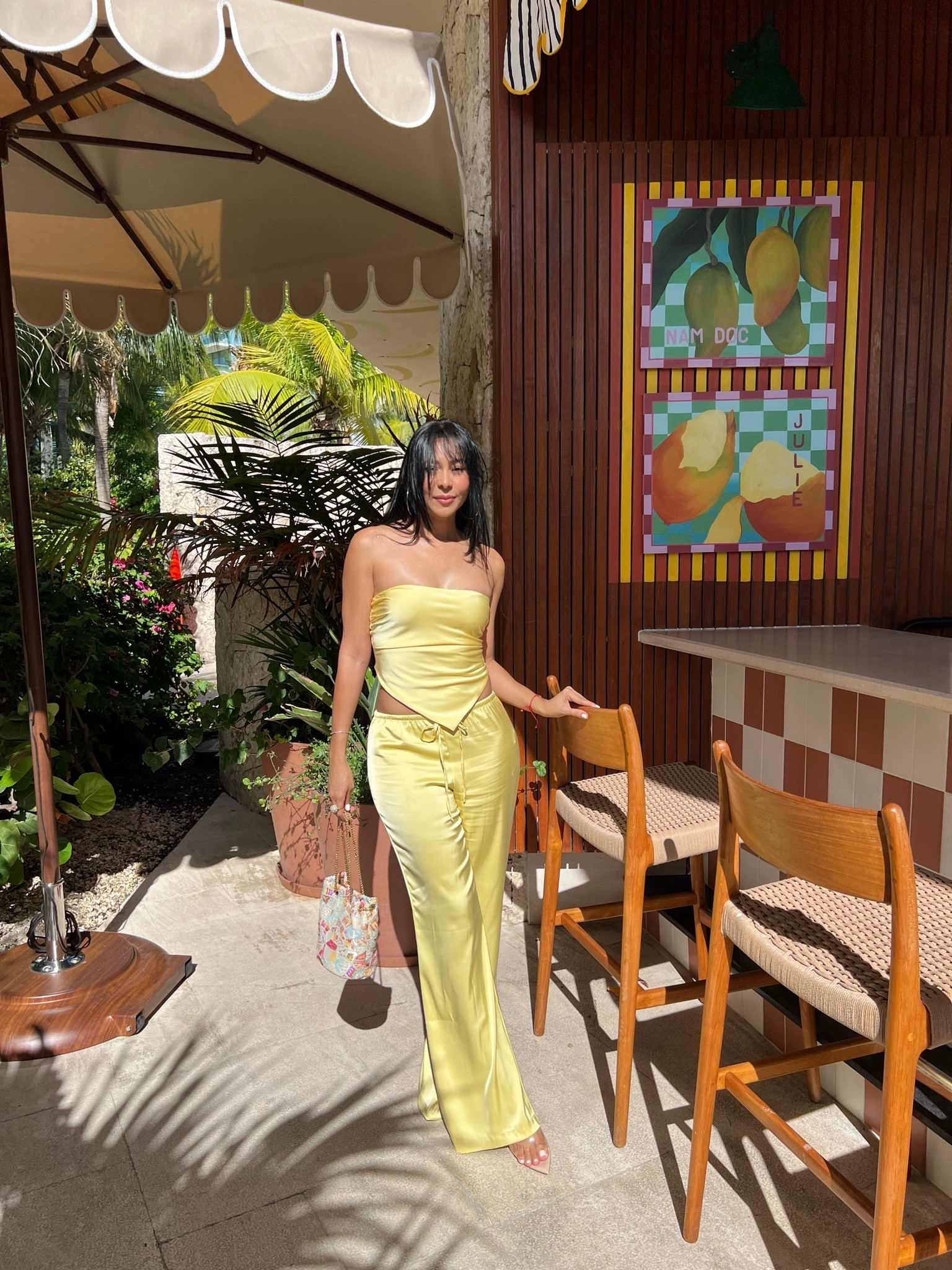 Basics that never go out of style💛This look is giving effortless chic with pieces you’ll wear on repeat. 
Set is from @Zara 
Top reference 7752/051/300 
Trousers reference 2180/415/300
Similar items to recreate this look are linked bellow.

This outfit is ideal for:
✨ Vacation dinners 
✨ Luxury resort evenings 
✨ Beach club dinners 
✨ Sunset cocktails 
✨ Cruise nights 
✨ Summer events 
✨ Destination celebrations
✨ Honeymoon outfits 

Butter yellow, satin co-ord, Zara outfit, summer style, resort chic, soft glam, feminine fashion, date look, neutral accessories, effortless elegance, vacation vibes, chic on repeat, outfit inspo, everyday luxury.

#LTKSeasonal #LTKfoodie #LTKvlog
