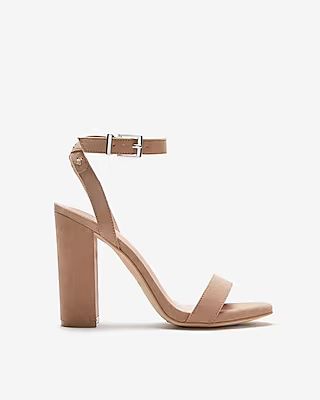 Express Womens Thick Essex Heel Neutral Women's 5 Neutral 5 | Express