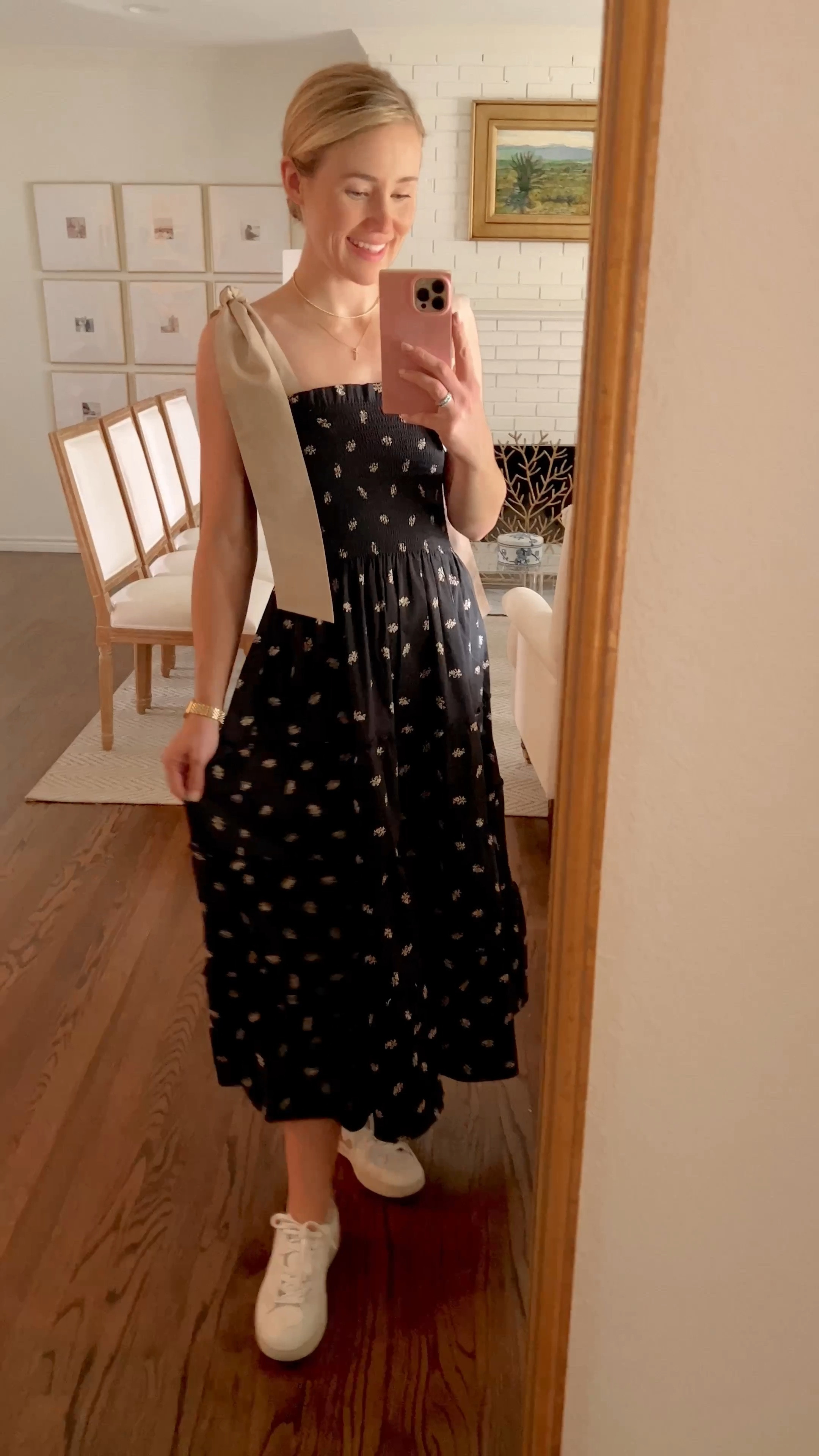 Hill house fall nap dress try on 🍂🍃

SIZING:

Dress // wearing XXS, sized down one according to recommendations from hill house but wish I’d ordered my usual size 