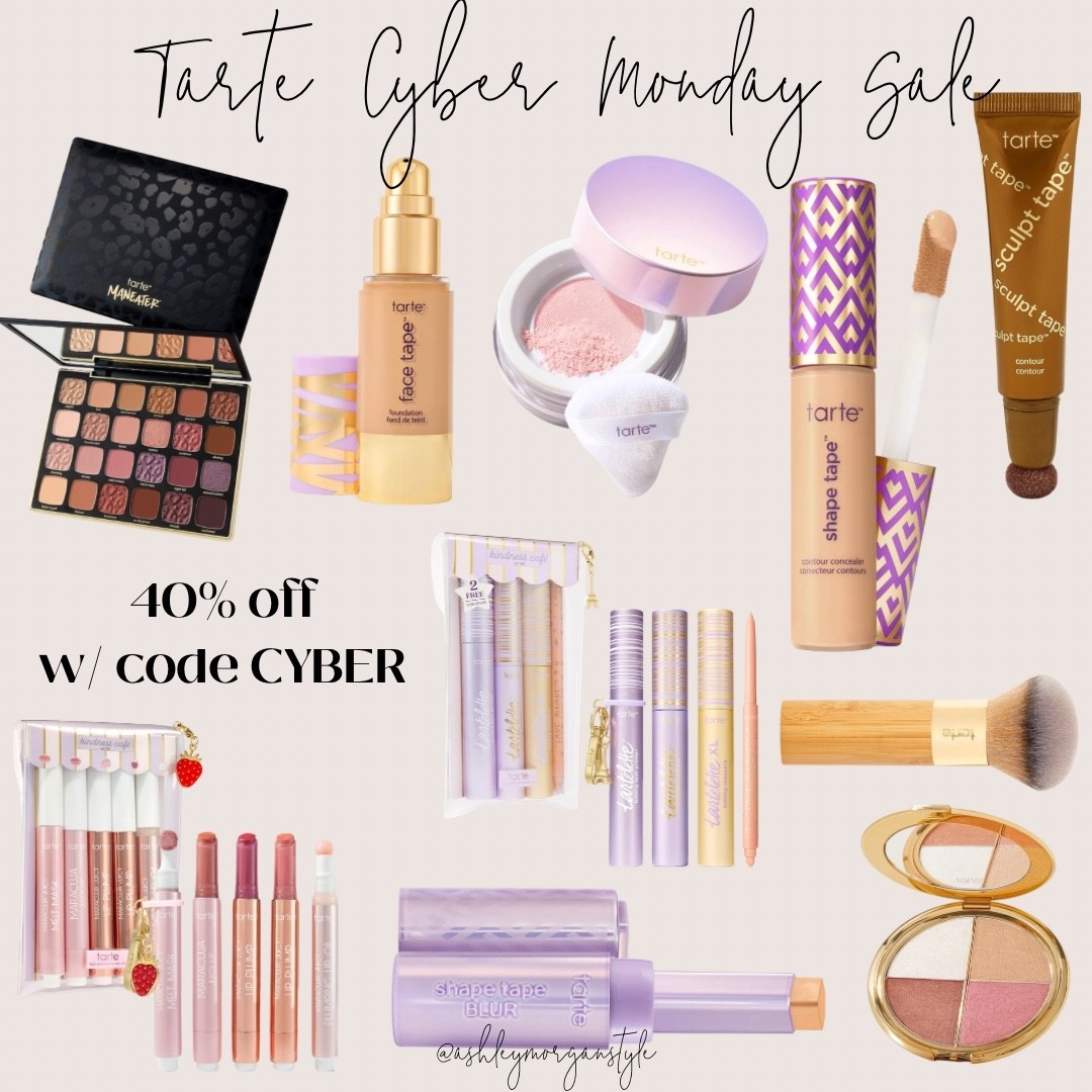 Tarte Cosmetics Cyber Monday sale - 40% off sitewide w/ code CYBER 💄 linking up my fave products

#cybermonday #tarte #favemakeupproducts #makeup #eyeshadowpalette #foundation #shapetape #giftsets #giftideasunder50 #stockingstuffers

#LTKGiftGuide #LTKCyberWeek #LTKBeauty