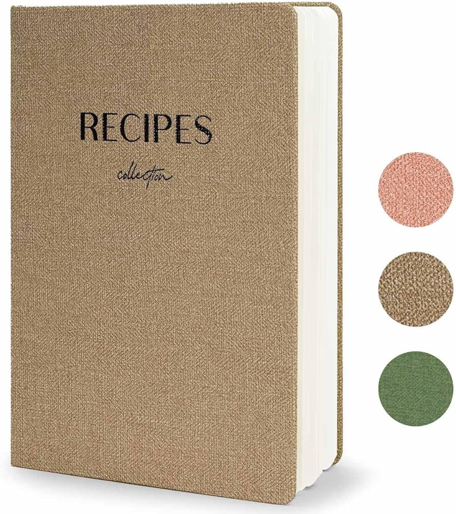Blank Recipe Book to Write in Your Own Recipes, Large Recipe Notebook with 192 Pages, 7" x 10" Ha... | Amazon (US)