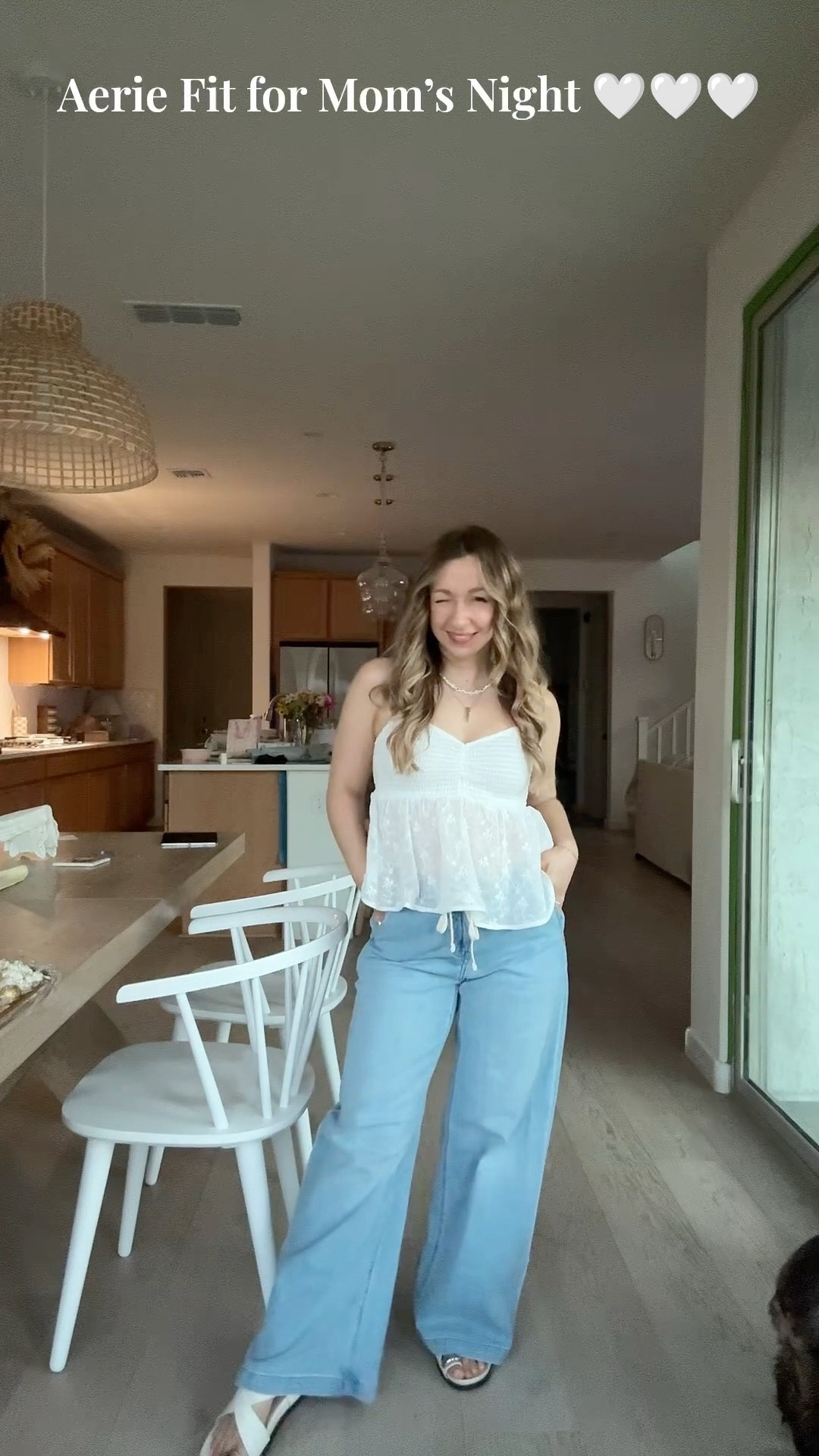 This smocked baby doll top with lace is on super sale for Labor Day as well as these drawstring baggy denim pants that I can’t stop wearing! Size xs top, xs short length low rise pants, size 5 white toe ring sandals 

Aerie 
American Eagle jeans 
Boho 
Girly 


#LTKStyleTip #LTKSaleAlert #LTKPetite