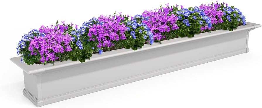 Mayne 4826-W Yorkshire Window Box, 6-Foot, White | Amazon (US)