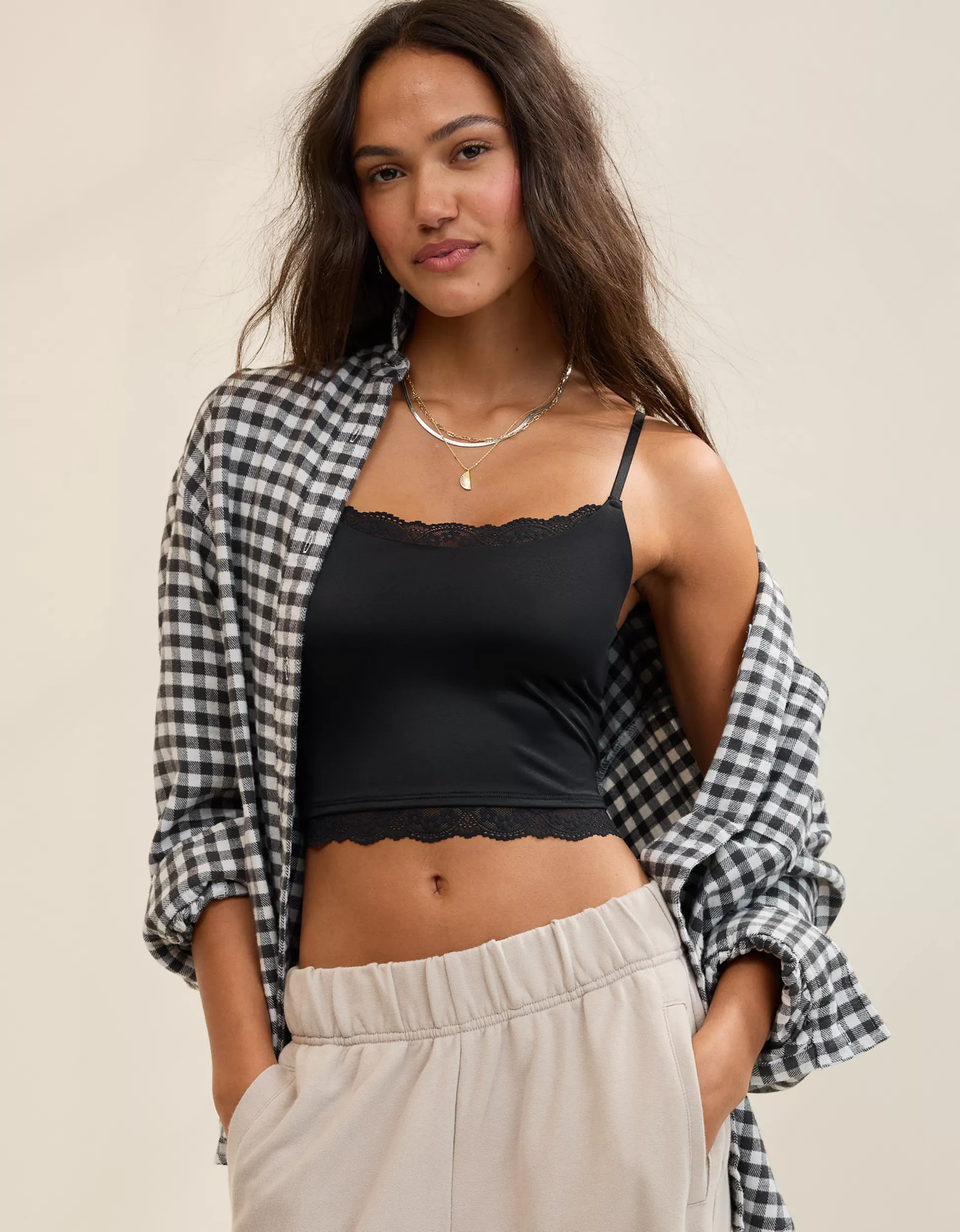 Show Off Shine Lace Tank Top | Aerie