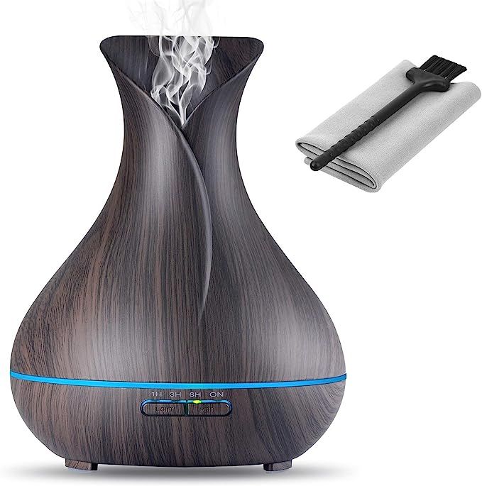 OliveTech Aroma Essential Oil Diffuser, 400ml Ultrasonic Cool Mist Humidifier with Color LED Ligh... | Amazon (US)