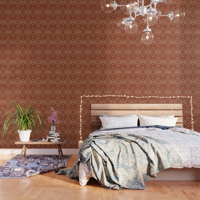 Nudo in Rust Wallpaper by House of HaHa | Society6