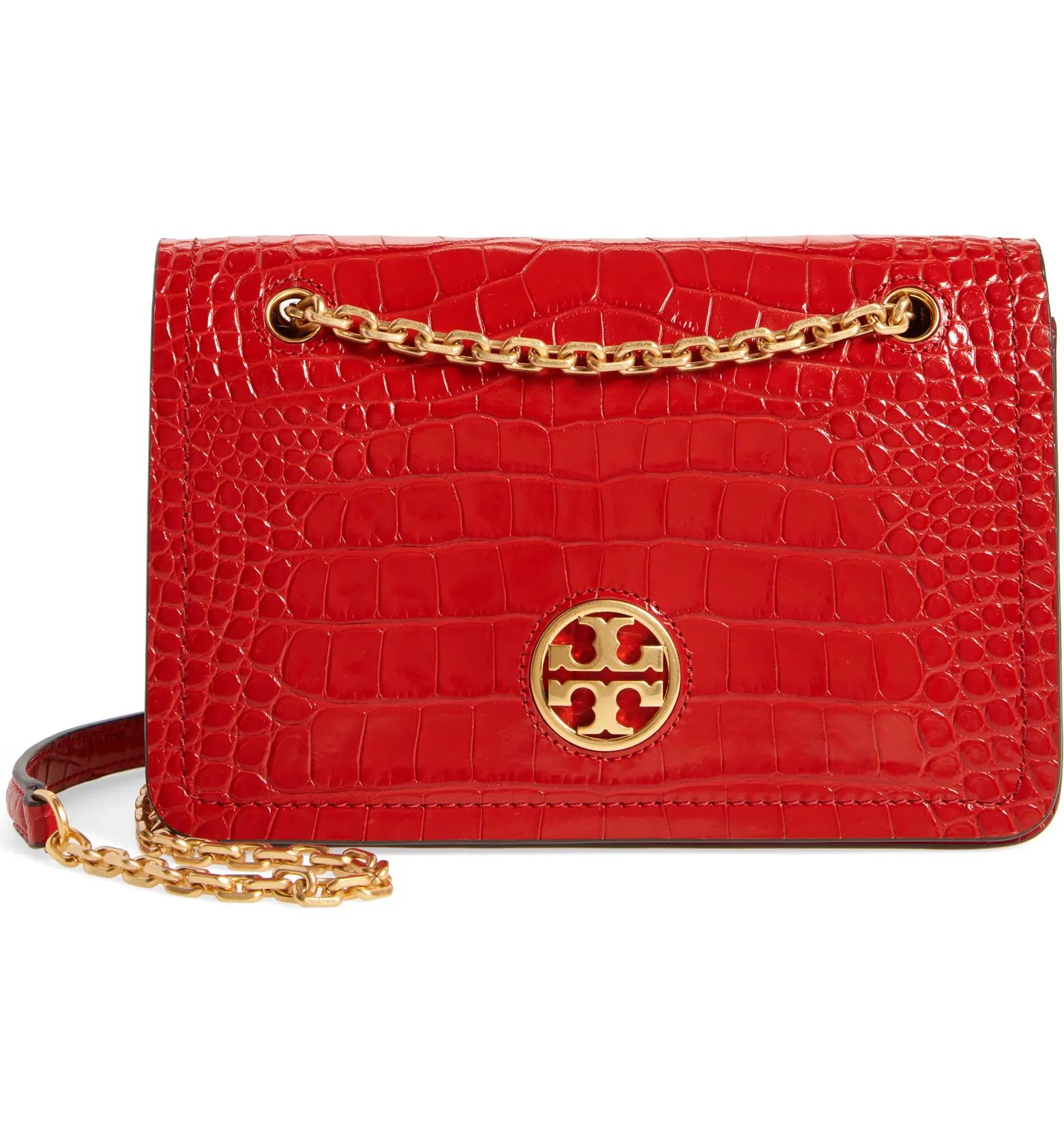 Carson Convertible Croc Embossed Leather Crossboby Bag | Nordstrom
