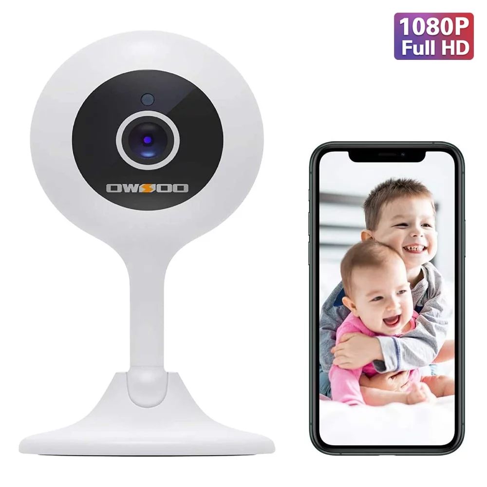 Owsoo Baby Monitor WiFi Camera, 1080P FHD Home Security Camera with Night Vision, Sound & Motion ... | Walmart (US)