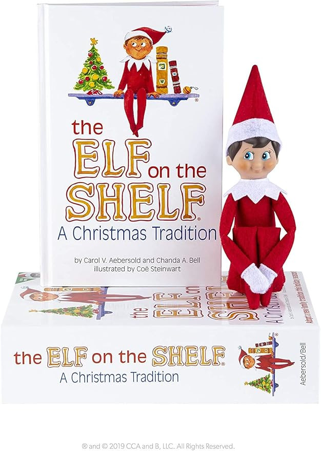 A Christmas Tradition Blue-Eyed Boy Light Tone Scout Elf! Elf and Book Included | Amazon (US)