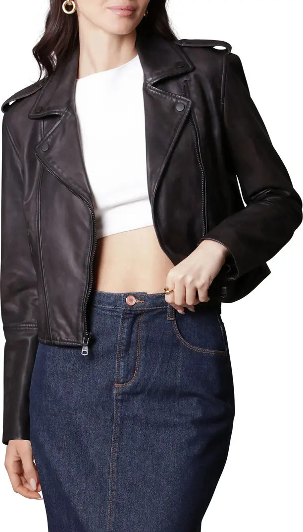 Avec Les Filles Leather Biker Jacket | Nordstrom | Nordstrom