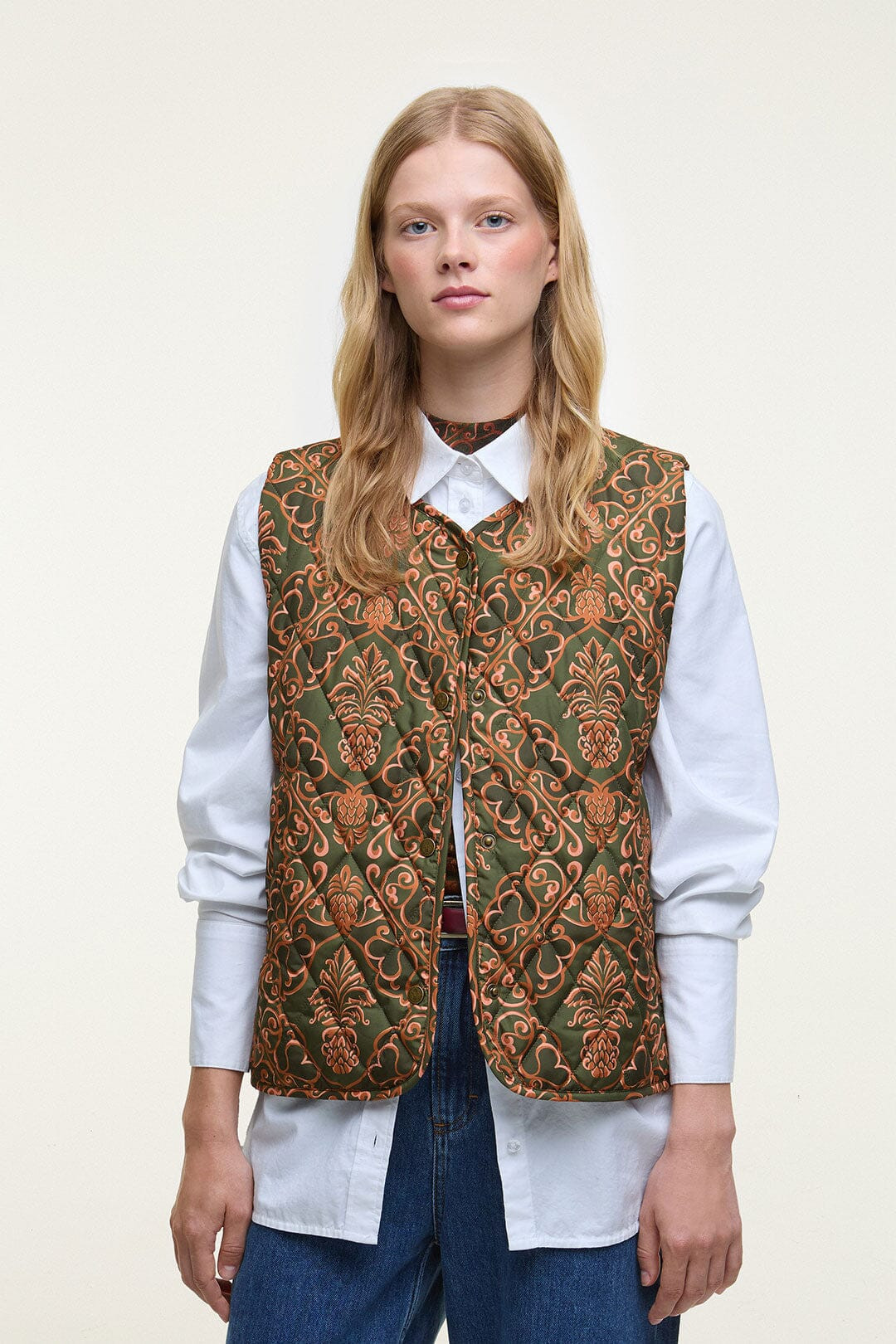 Green Fernanda Liner | FARM Rio | FarmRio (US)