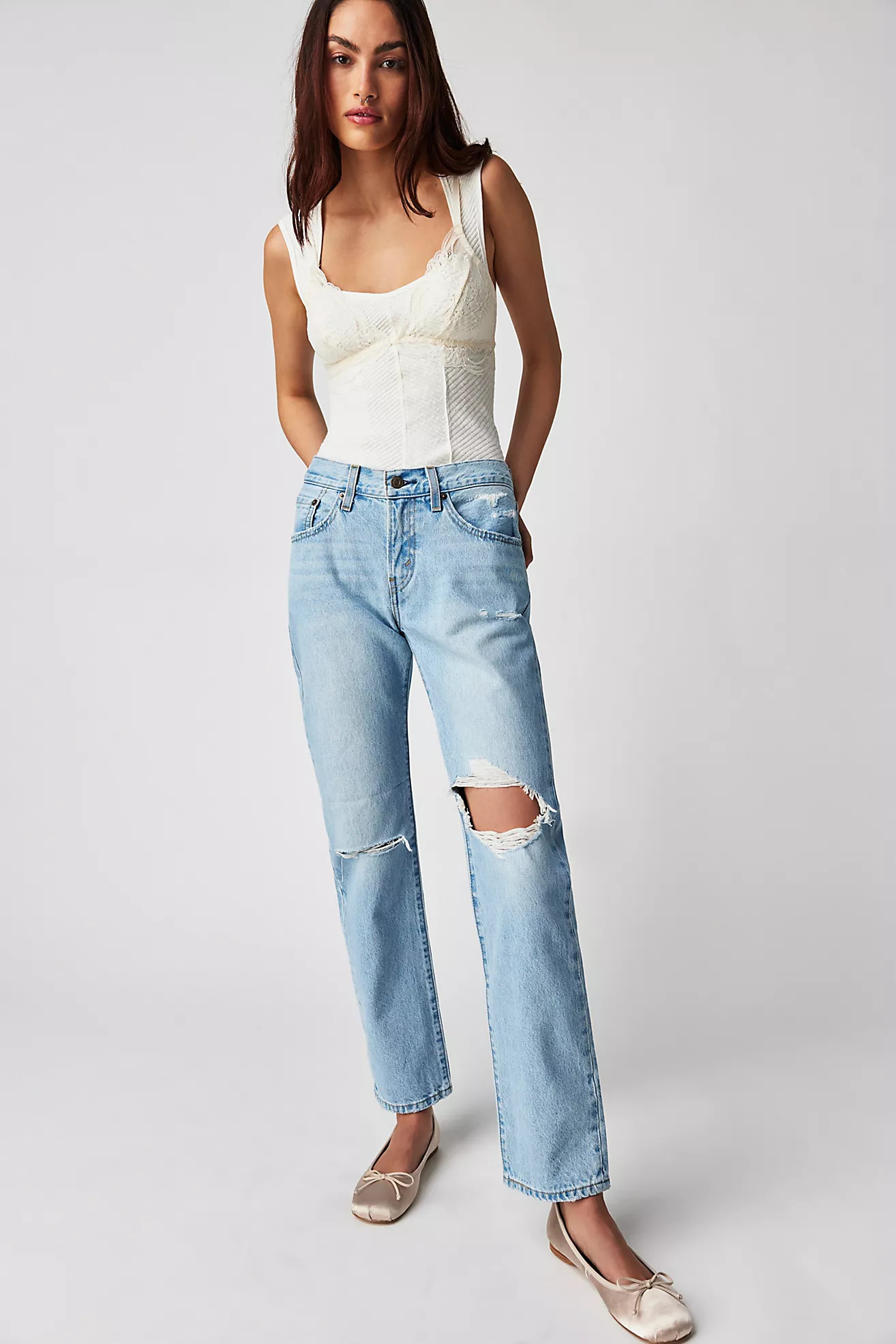 Levi's Middy Straight Jeans | Free People (Global - UK&FR Excluded)