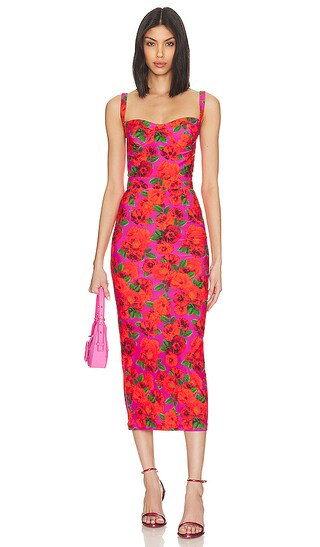 Monique Dress in Floral Pink | Revolve Clothing (Global)