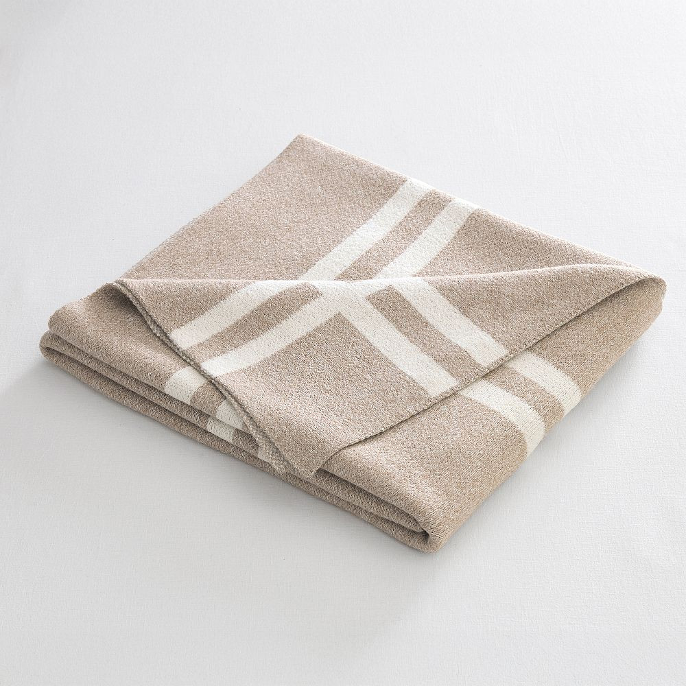 Blake Border Knit Throw | Pottery Barn Teen