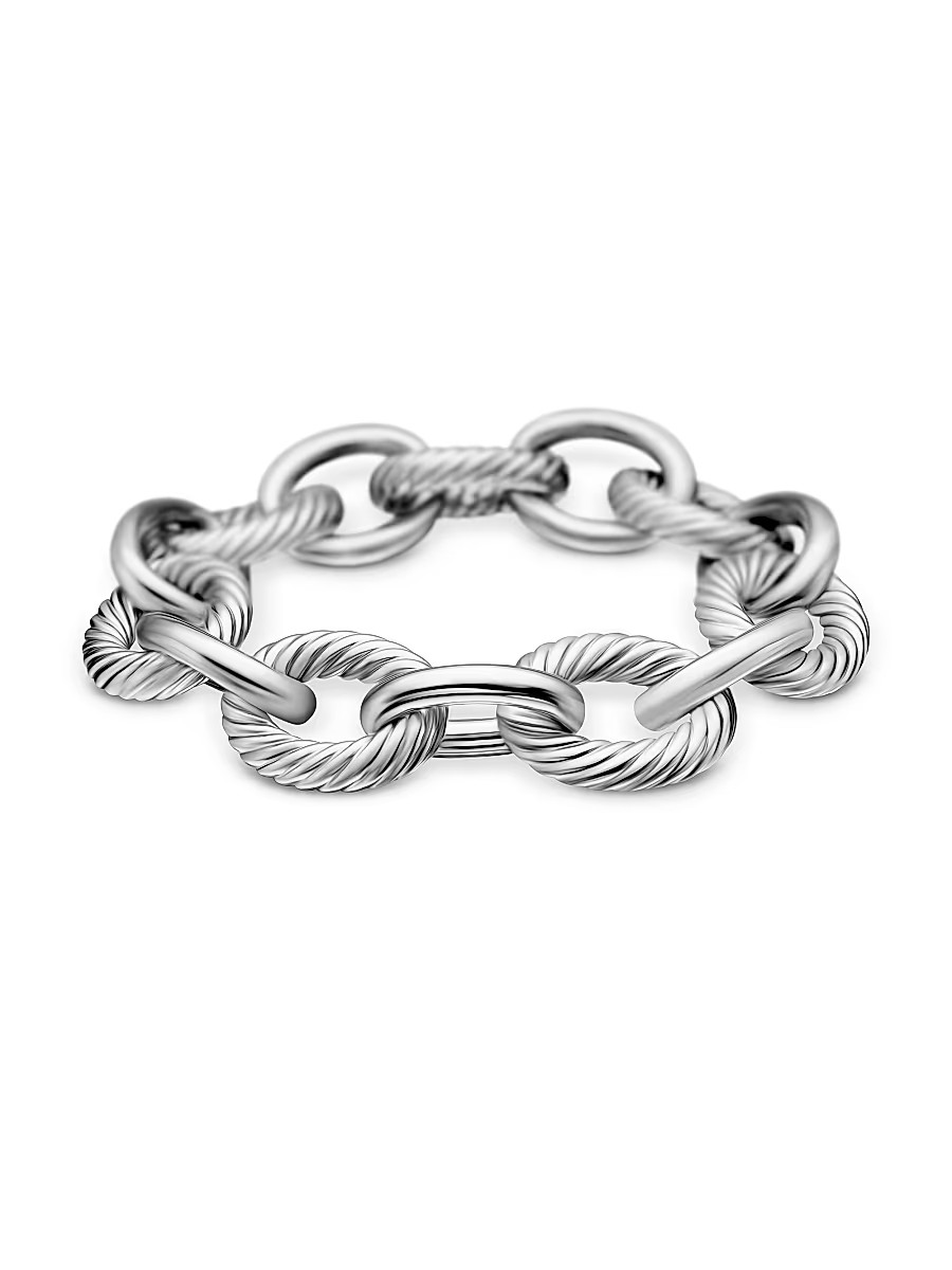 Women's Oval Extra-Large Link Bracelet - Silver - Size 8.5 | Saks Fifth Avenue