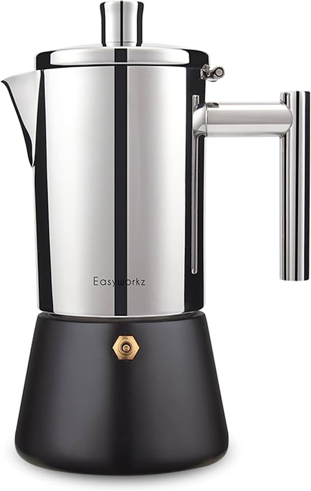Easyworkz Diego Stovetop Espresso Maker Stainless Steel Italian Coffee Machine Maker 12Cup 17.5 o... | Amazon (US)