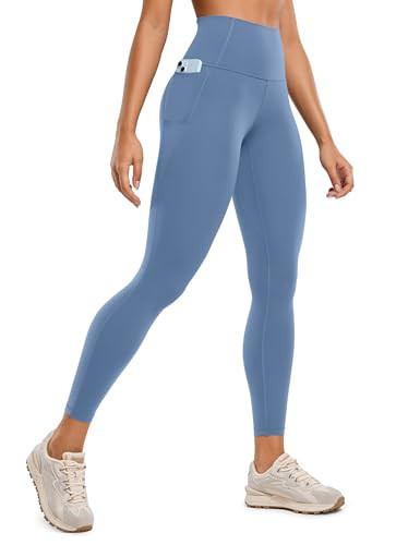 CRZ YOGA Womens Butterluxe Workout Leggings 25 Inches - High Waisted Gym Yoga Pants with Pockets Buttery Soft Oasis Blue X-Small | Amazon (CA)