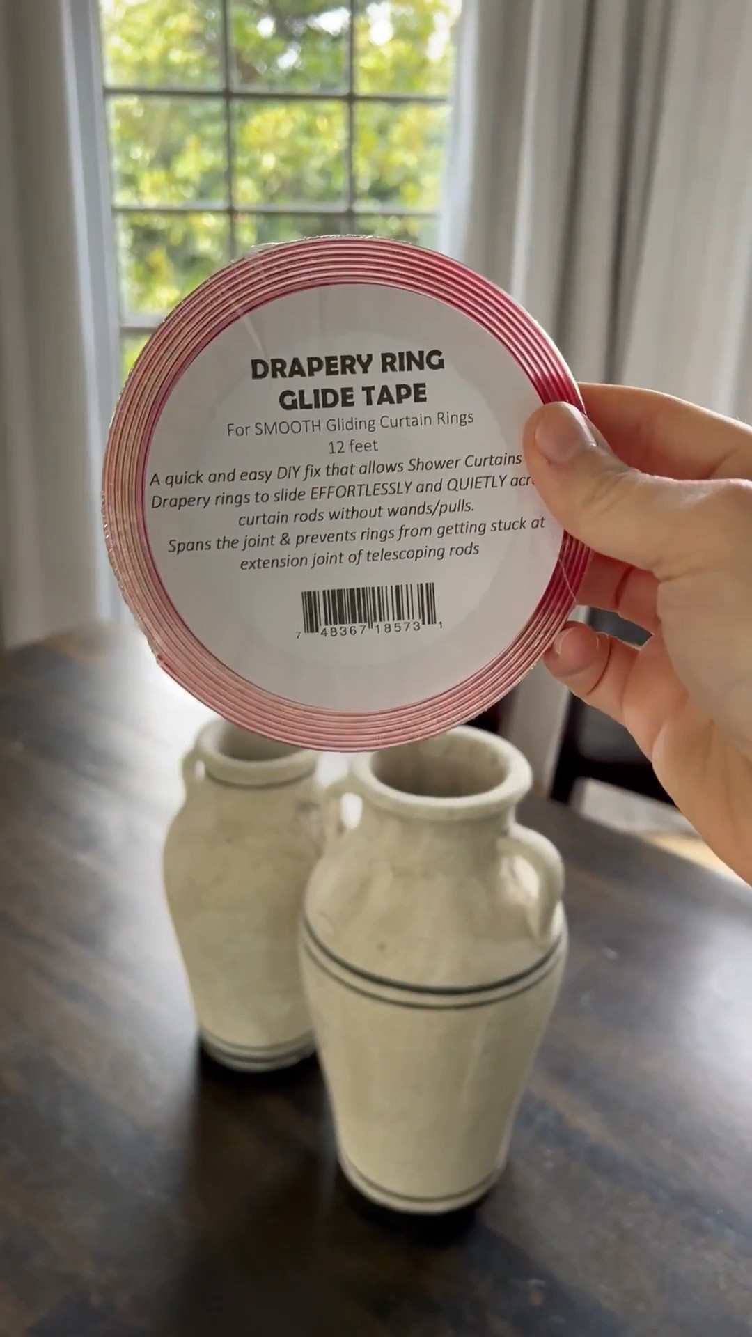 Drapery glide tape! Makes your curtains easier to open and close! #LTKVideo 

#archedmanor #modernhome #neutralhome #homedecor #casualstyle #neutralstyle 



#LTKSeasonal #LTKHome