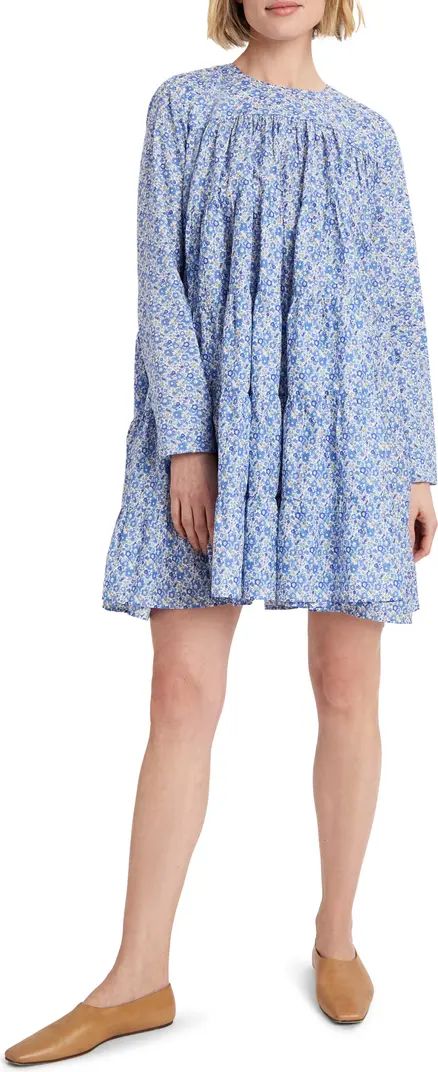 x Liberty London Soliman Floral Print Long Sleeve Tiered Dress | Nordstrom