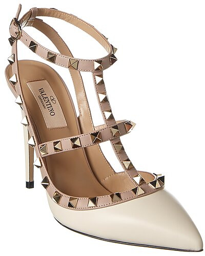 Valentino Rockstud Caged 100 Leather Pump | Ruelala