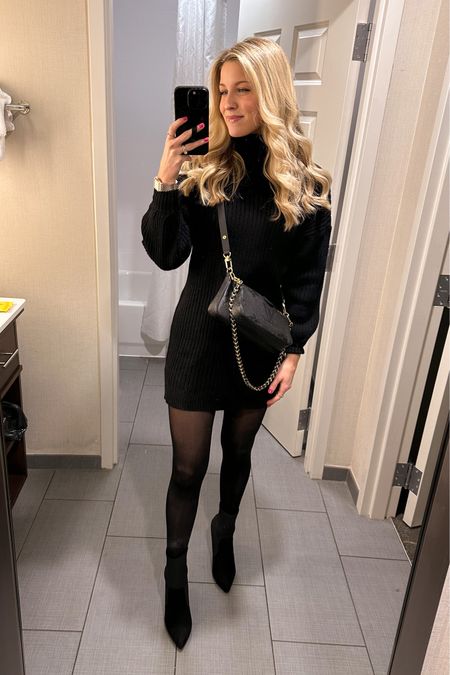 Date night / girls night outfit. Wearing a small in the Amazon sweater dress. Linking similar sock booties. My watch is in stock and such a great deal. 

Valentines outfit 

#LTKunder100 #LTKshoecrush #LTKunder50