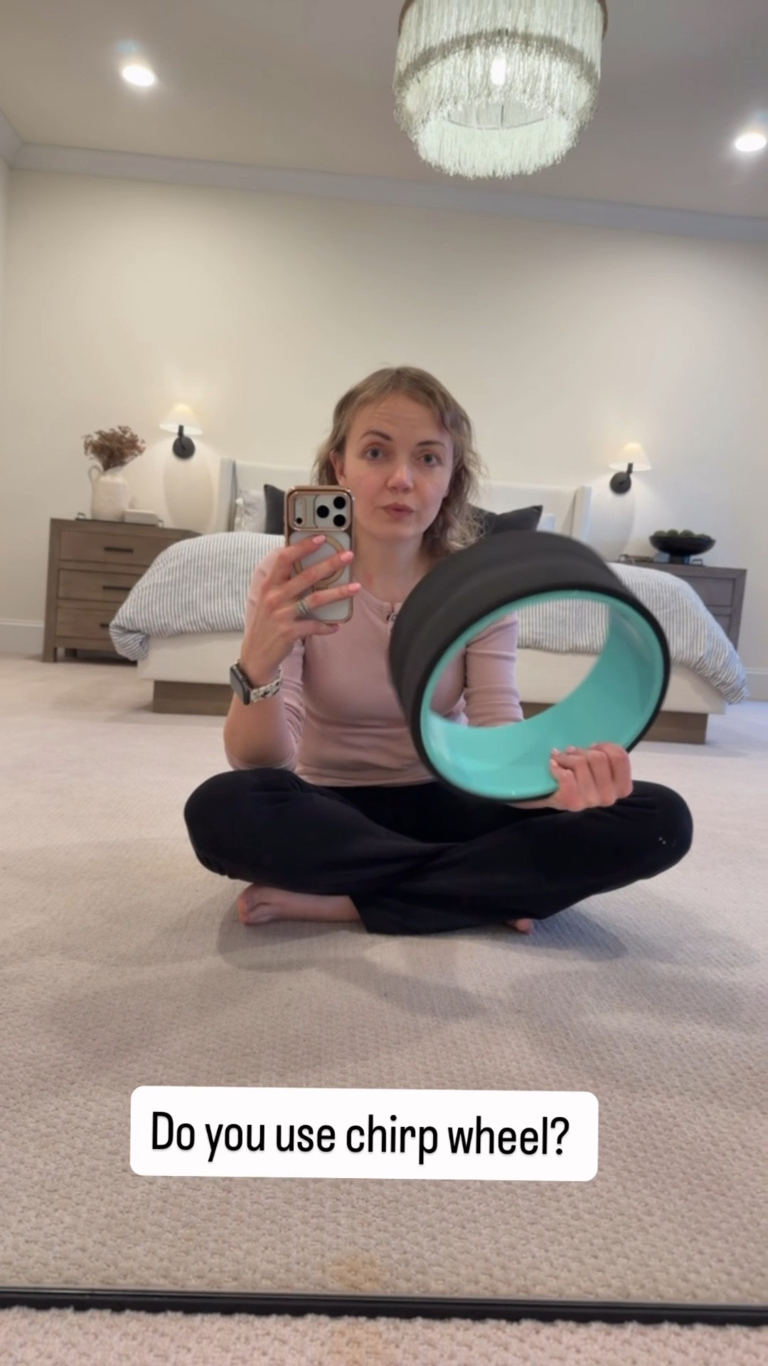 Chirp Wheel Foam Roller - Targeted Back & Neck Pain Relief, Muscle Massage, Trigger Point Therapy, High-Density Foam Tool for Physical Therapy, Stretching & Exercise, 500lbs Capacity, 10-Inch Mint