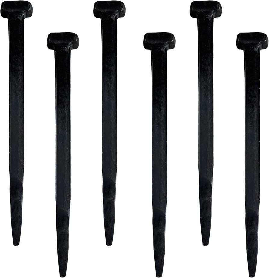 6 Pcs Crucifix Iron Nails for Jesus Christ Crucifixion - Decorative Roman Flat Head Nail Cross Re... | Amazon (US)