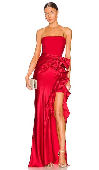Drina Gown in Pimento Red | Revolve Clothing (Global)