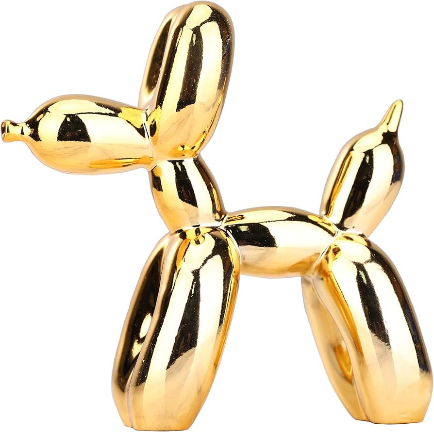 Shiny Balloon Dog Statue Home Decor Modern Art Funky Statues for Coffee Table Kitchen Decorations... | Amazon (US)