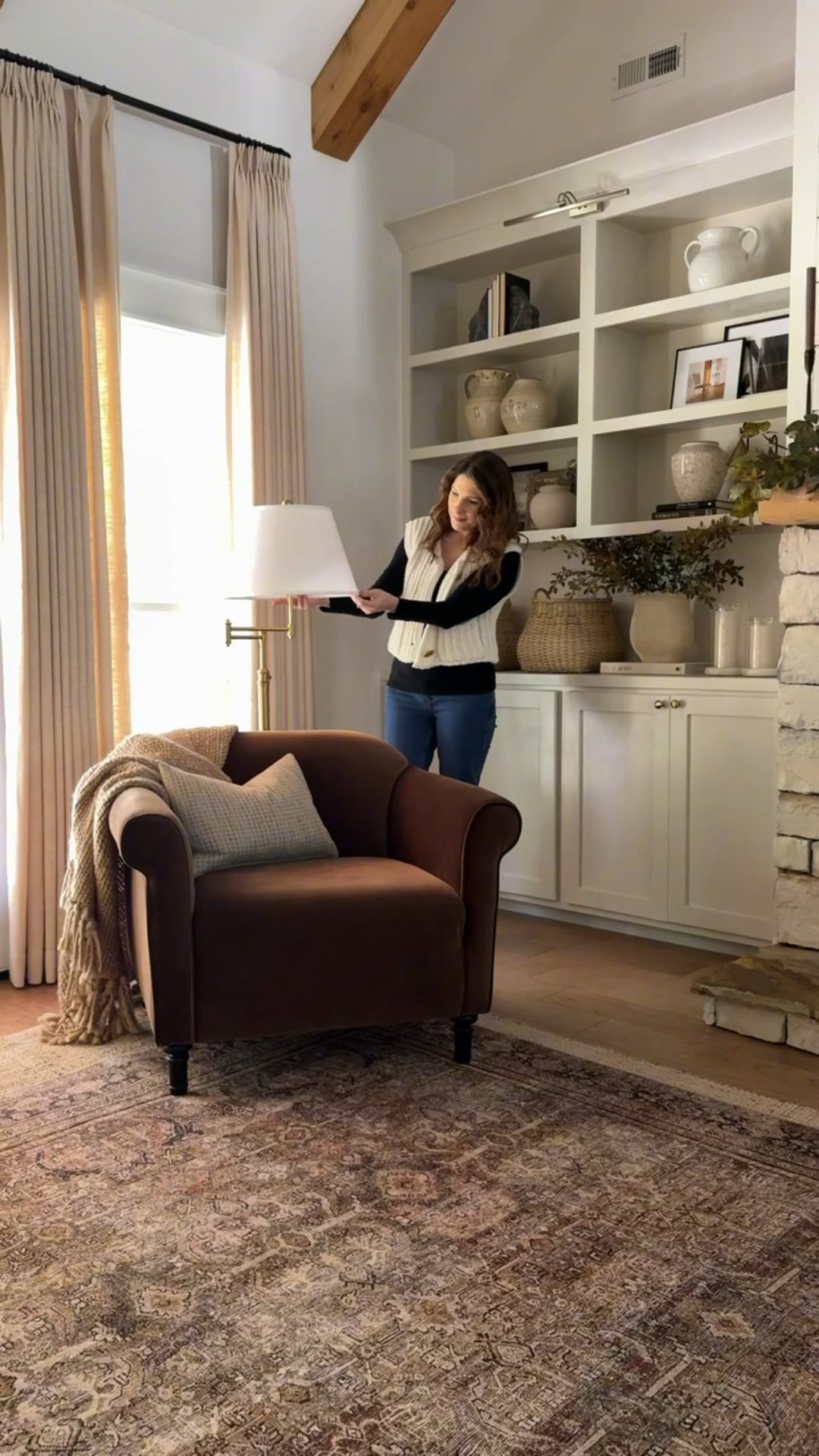 I’m so excited to see this cozy corner again post holidays! This velvet accent chair is so cozy and a beautiful bold statement piece! ✨ Now that Christmas is down, my feet are up and I feel more ready for baby sister to make her debut in just a few more weeks!

#LTKHome