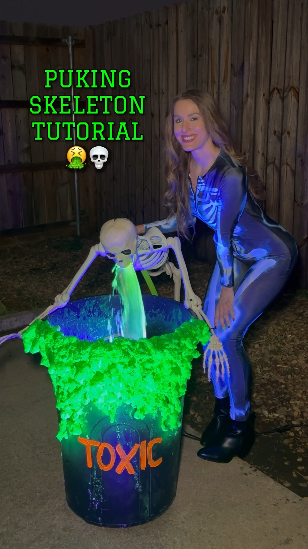 DIY puking skeleton. Halloween DIY decor. Halloween outdoor decorations. Skeleton. Light up Halloween decor.

#LTKSeasonal