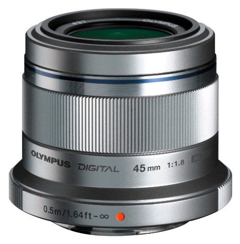 Olympus M. Zuiko Digital ED 45mm f1.8 (Silver) Lens for Micro 4/3 Cameras - International Version (N | Amazon (US)