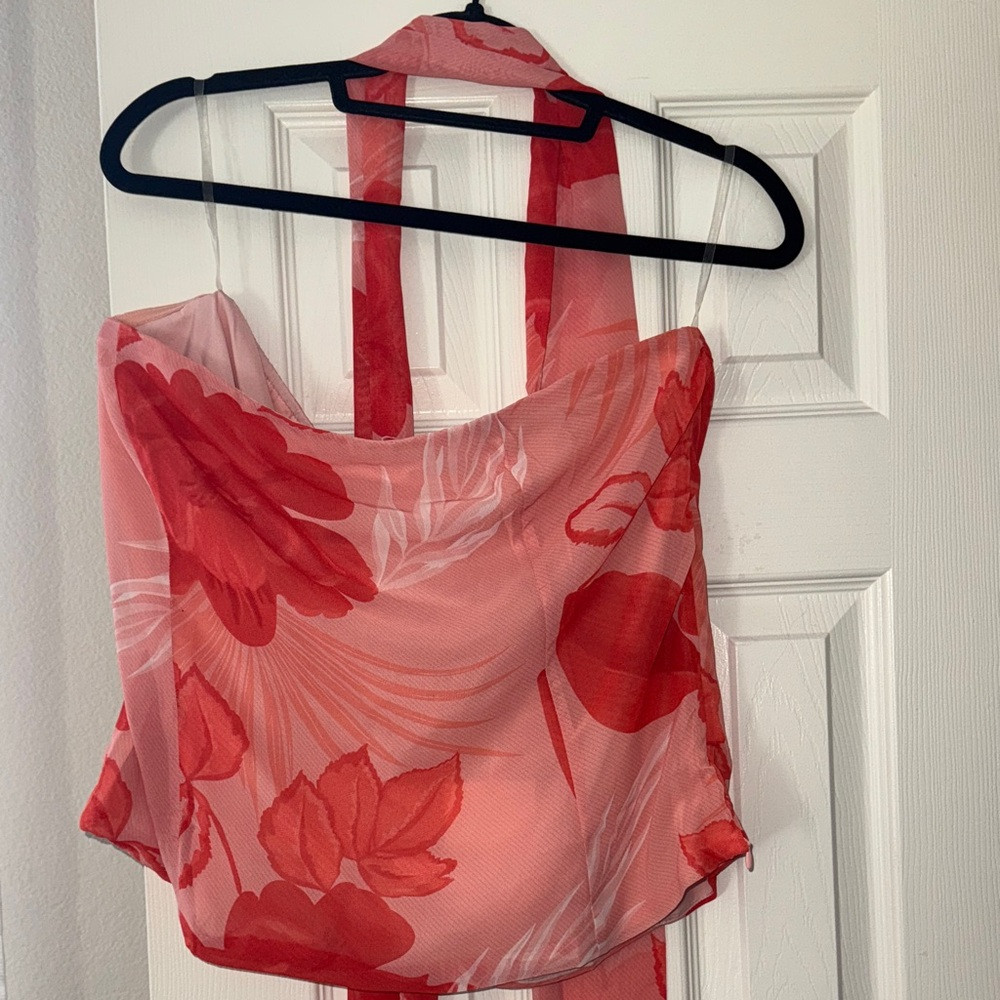 Peppermayo Floral Pink Halter Top | Poshmark