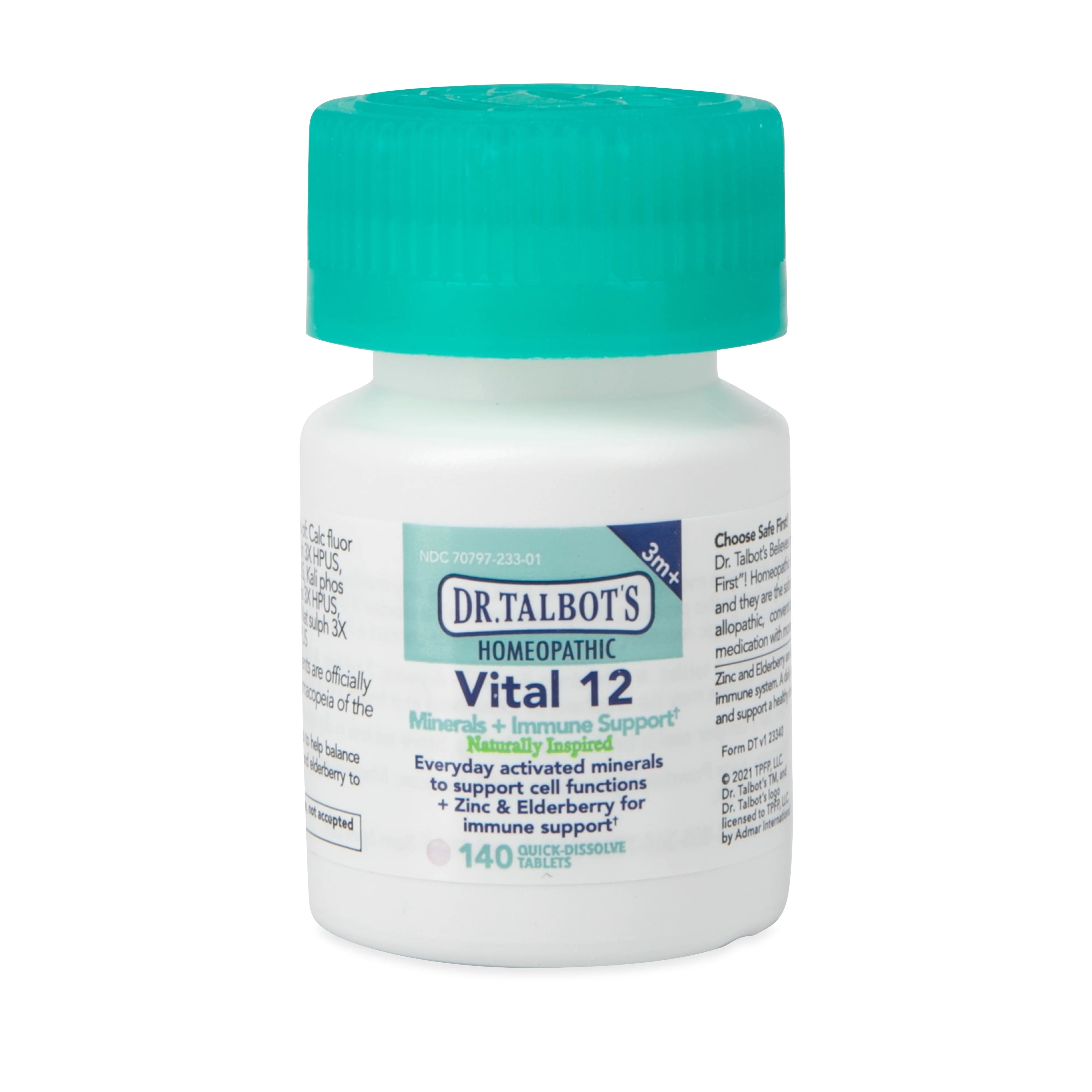 Dr. Talbot's Vital 12 Immunity Support Tablets, 140 Count - Walmart.com | Walmart (US)