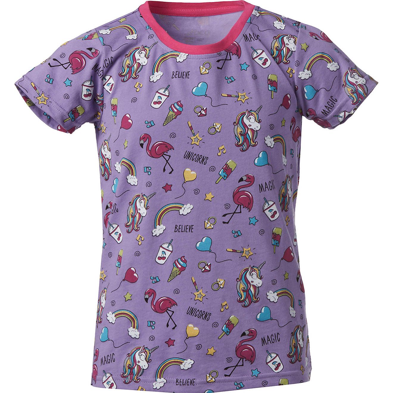 BCG Girls' Rainbow Print Graphic T-shirt | Academy Sports + Outdoor Affiliate