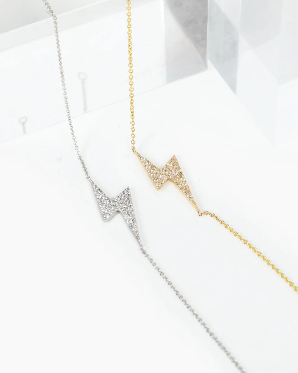 Diamond Lightning Bolt Necklace | For Ever Fine Jewelry