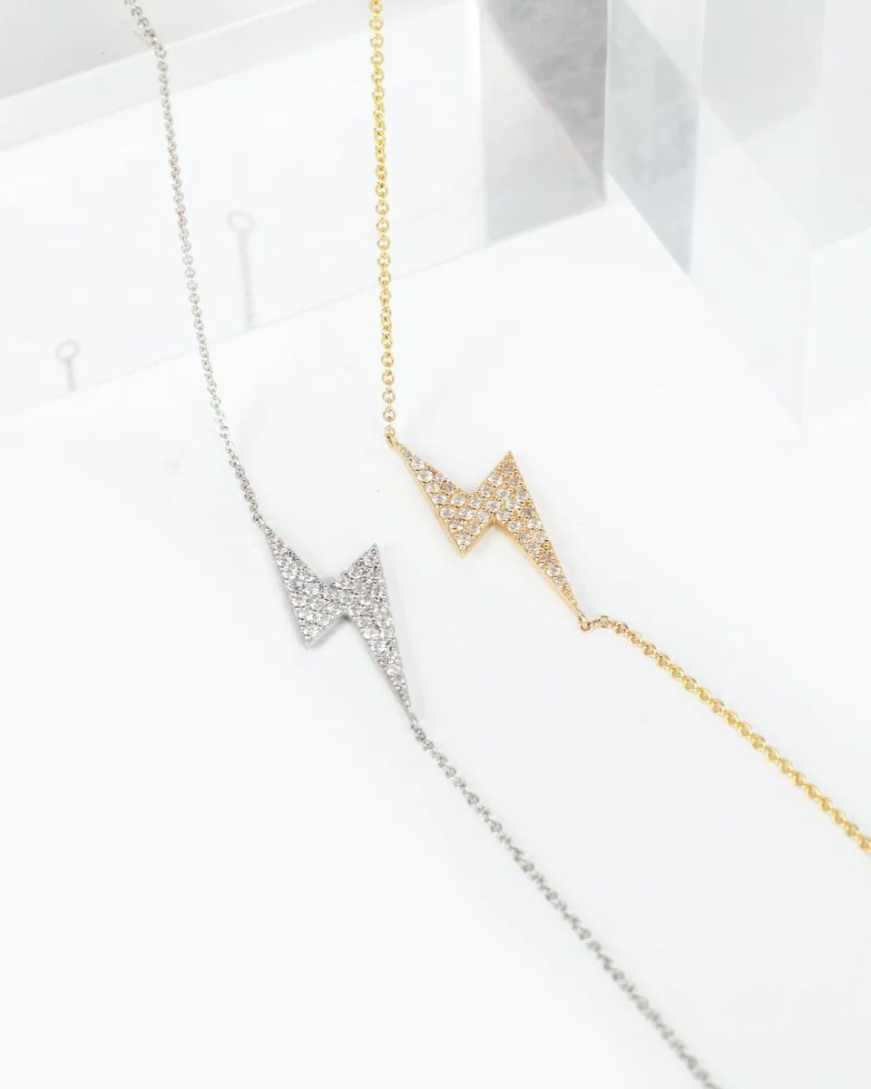 Diamond Lightning Bolt Necklace | For Ever Fine Jewelry