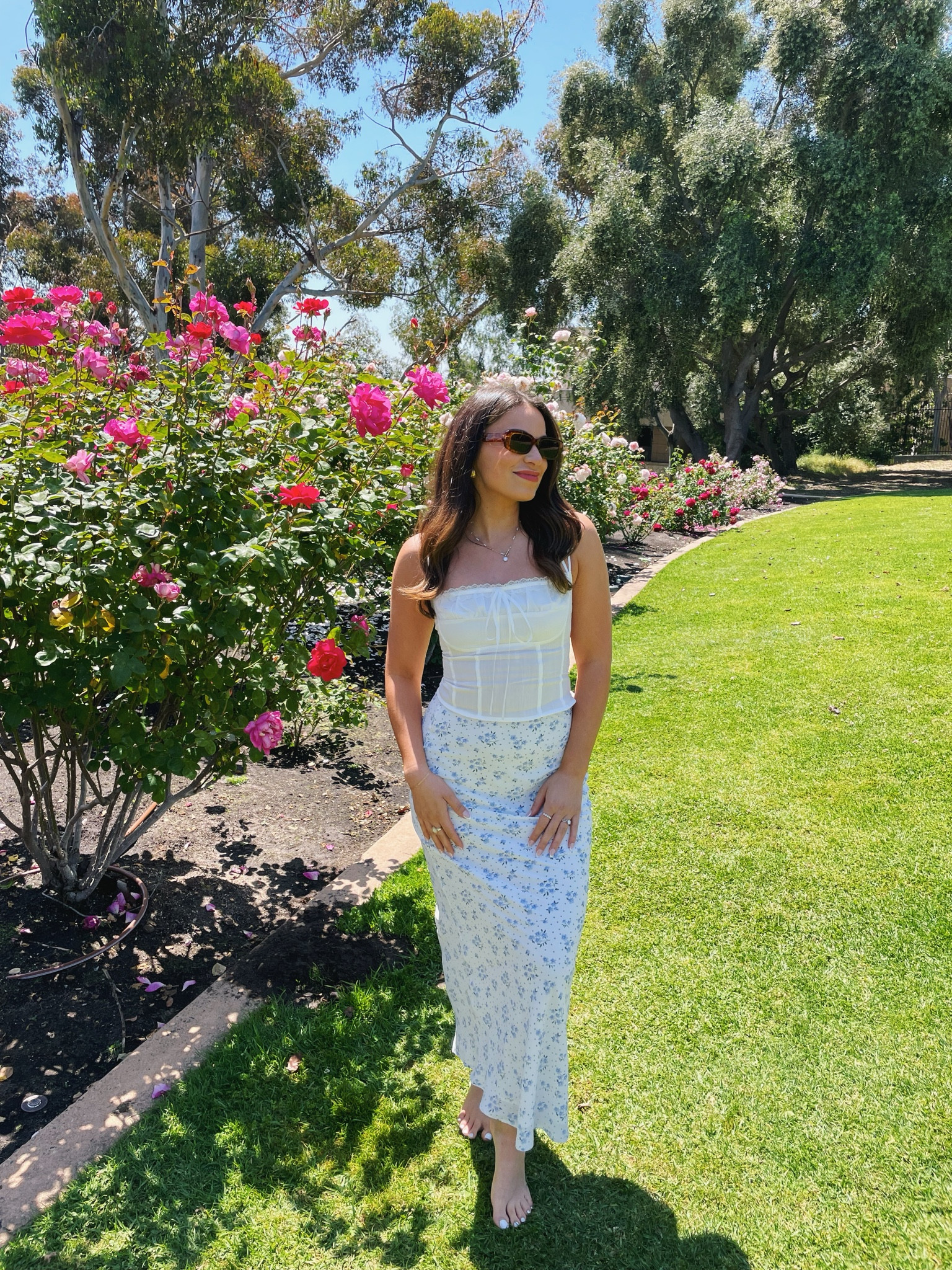 Cottagecore spring outfit! Wearing size 2 top/skirt, true to size

Princess Polly, white top, crop top, halter top, lace trip, ribbon top, maxi skirt, floral print maxi skirt, Dolce Vita heels, vacation heels, platform heels

#LTKfindsunder100 #LTKSeasonal #LTKtravel