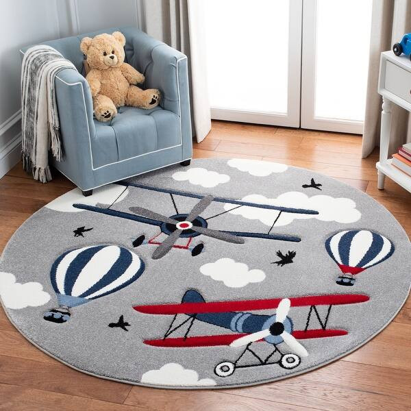 Safavieh Carousel Kids Turi Airplane Rug | Bed Bath & Beyond