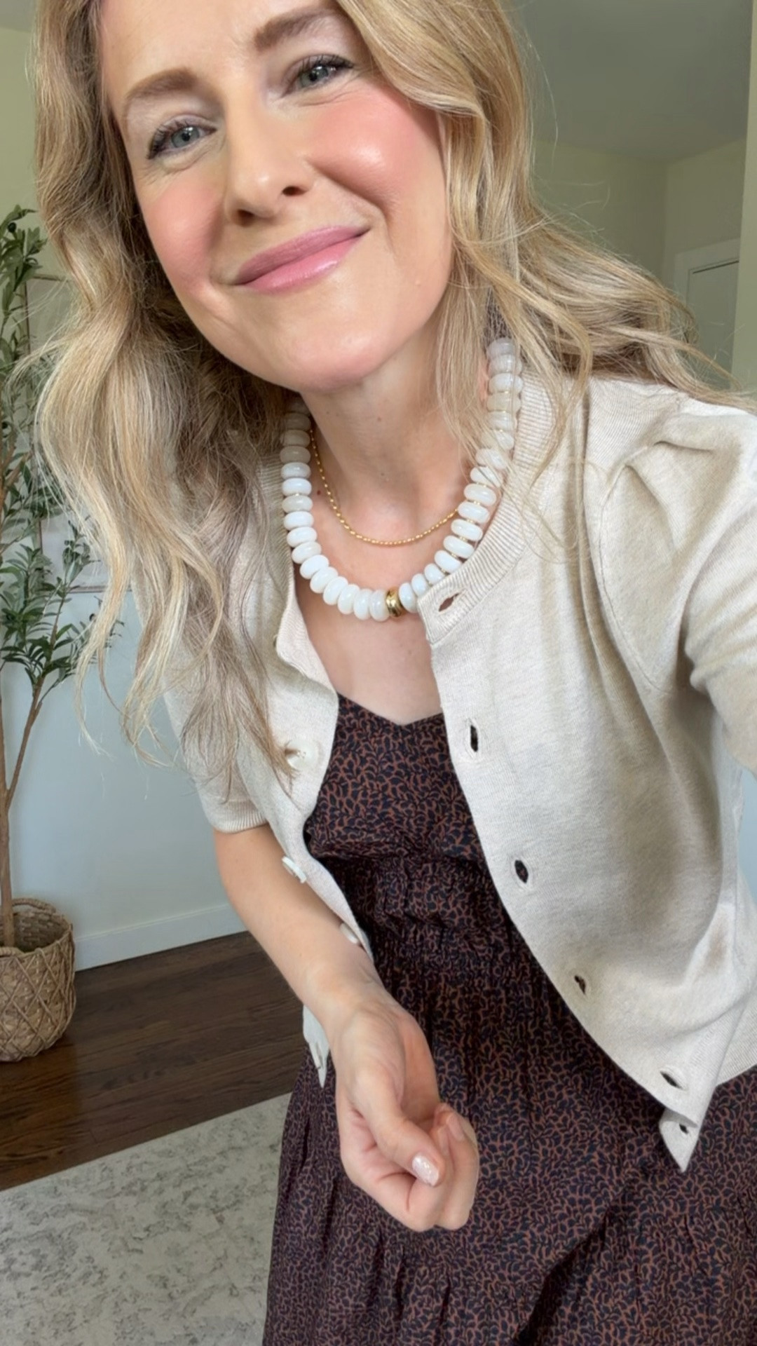 These Walmart cardigans are excellent if you need a lightweight top or layer for summer, this is the XS, I prefer the small. Dress tts small. #walmartfashion